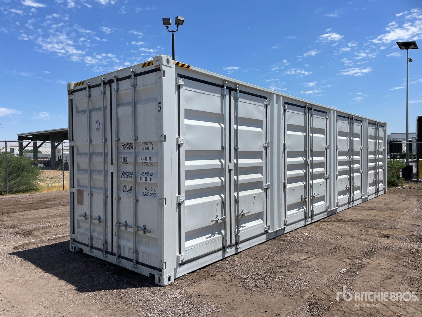 40 Foot Side Door Shipping Container (4 Doors)